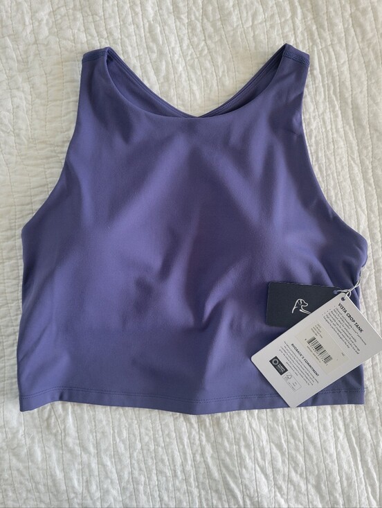Rhoback Tops - NWT Rhoback Womens Vista Crop Tank In Flag Blue